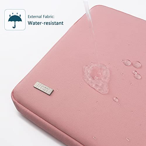 TECOOL 14 Inch Laptop Sleeve Protective Laptop Case 14 inch,Pink — view 4