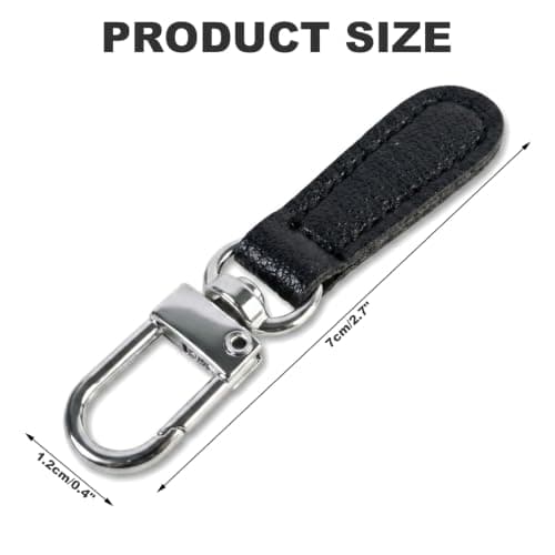 8 PCS Zipper Pulls Replacement, Detachable Leather Zip Repair Kit, Tool-Free Zipper Pull Replacement for Luggage, Backpacks, Jackets, Purses and Suitcases — view 2