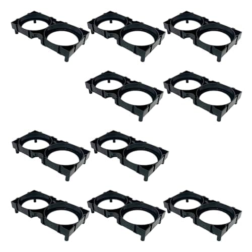 Tmboryuu ABS Pack Brackets Modulars Stackable Battery Holder for 43184 Lithium Batteries Organizers Holder Design Portable Battery Case — view 4
