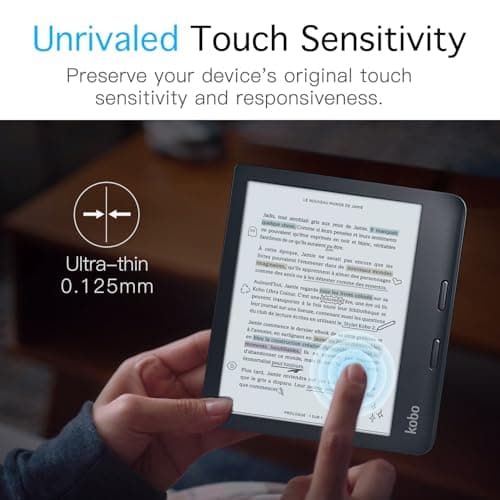MoKo 2 Pack Anti-Glare Screen Protector for 7 inch Kobo Libra Colour 2024 — view 5