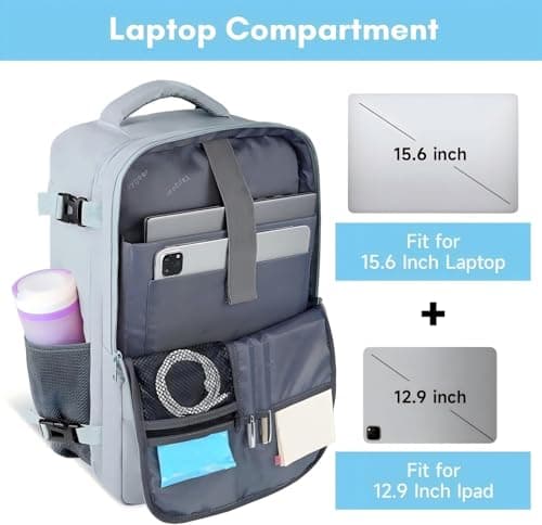 Taygeer Ryanair Cabin Bags 40x30x20 Underseat, Travel Backpack Cabin Size — view 4