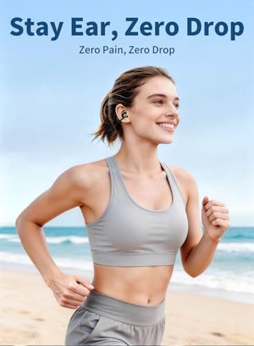 OHAYO Open Ear Earbuds, Clip On Earbuds, Lightweight Comfort Wireless Clip On Earphones with Smart Digital Display, 40H, IPX6 Waterproof, Bluetooth 6.0 for Running Gym Outdoor Sports — view 2