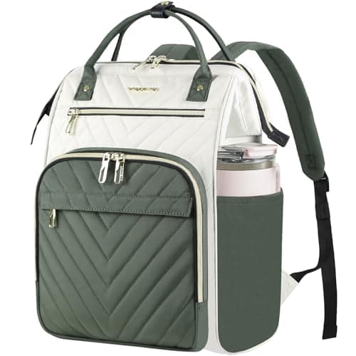 VANKEAN Laptop Backpack Women, 15.6 Inch Backpacks College Work Army green