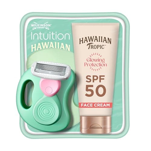 Wilkinson Sword Mini Razor Kit & Hawaiian Tropic Face Sunscreen - 50ml