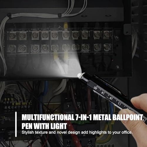 Gifts for Men, 9 in 1 Multi Tool Pen with LED Light, Screwdriver, Stylus, Ruler, Level, Corkscrew, Cool Gadget for Him, Stocking Fillers, Mens Birthday Gifts, for Dad, Husband, Boyfriend — view 6