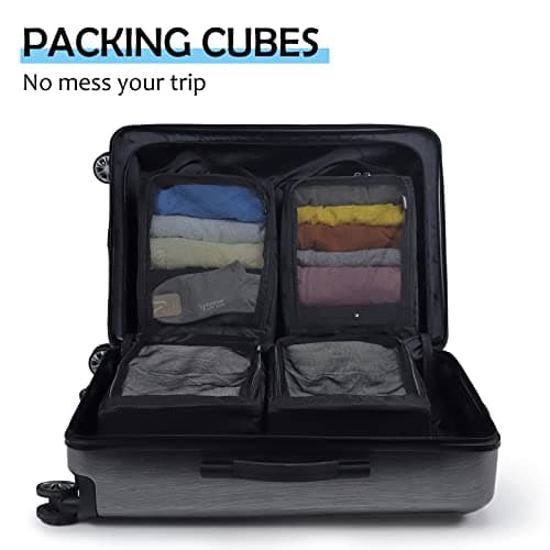 Gloppie 4 Pcs Packing Cubes, Travel Luggage Organiser for Suitcase Backpack — view 6