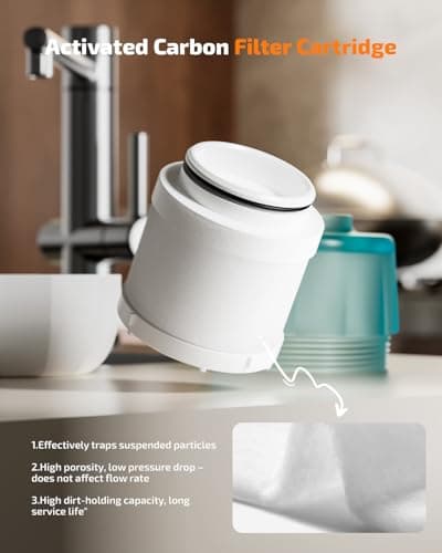 Cobbe Water Filter Tap - PP Cotton Filter Element, Effectively Removes Sediment and Rust, Equipped with Universal Faucet Adapter for Kitchen and Bathroom — view 2
