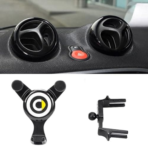 SHIFENG For Smart 453 Fortwo Forfour 2015-2021 Car Interior Dashboard Air Vents Mount Mobile Phone Holder Accessories — view 2