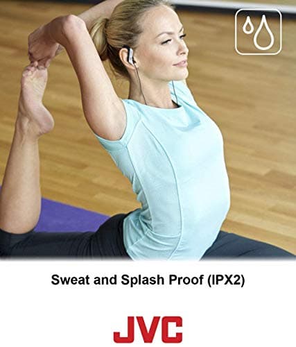 JVC HA-EB75-BN-U Sports Earphones with Adjustable Clip, Ideal for Use in the Gym or Running, Sweatproof and Anti-Splash (IPX2), 1.2 m Long Cable, 3,5 mm jack, Black — view 4
