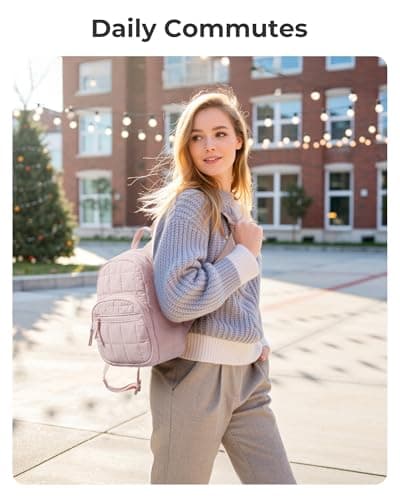 bagsmart Small Women Backpack Lightweight,Casual Rucksack for School Travel — view 5