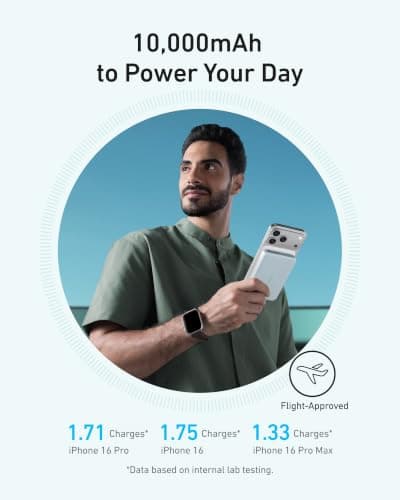 Anker MagGo Power Bank, 10,000mAh Qi2-Certified 15W Portable Charger — view 5