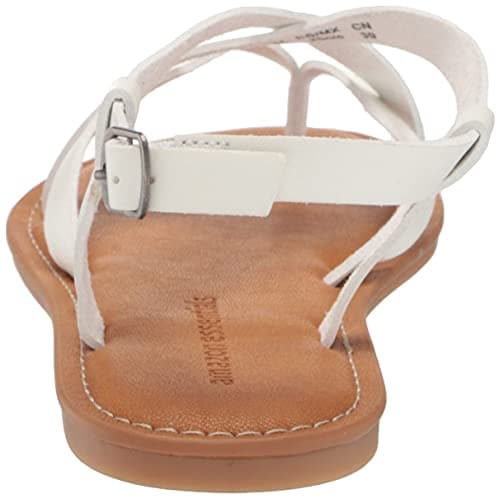 Amazon Essentials Women's Casual Strappy Sandal, White, 6 UK — view 3