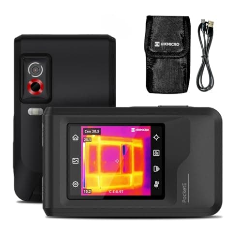 HIKMICRO PocketE Thermal Camera with Visual & Wi-Fi, 240x240 SuperIR