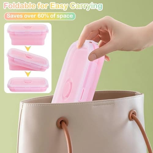 Zourglow 3Pcs Silicone Collapsible Camping Bowl, 350 + 550 + 800 ml — view 5