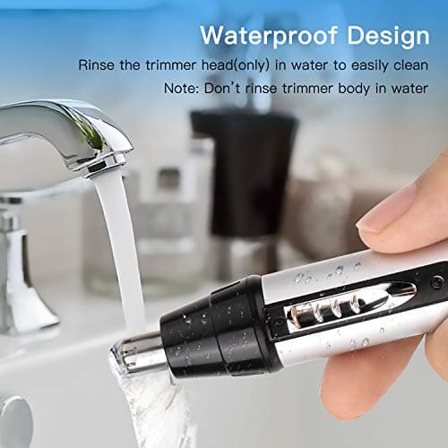 QKURT USB 4 in 1 Ear and Nose Hair Trimmer, Safely Painless Personal Grooming Kit for Men and Women, Waterproof Beard Trimmer for Easy Clean — view 6