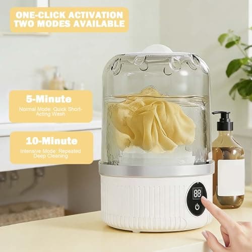 Mini Washing Machine,Wireless Portable Washing Machine for Suitable for Washing Underwear, Knickers and Socks Whilst Travelling — view 4