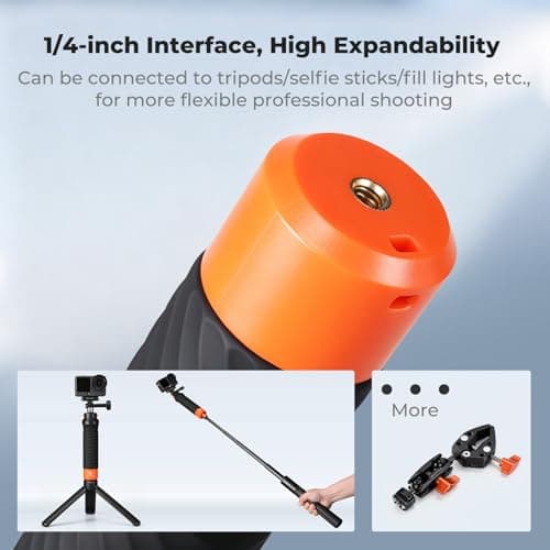 K&F CONCEPT Waterproof Floating Handle Grip, Selfie Stick for Water Sports — view 5