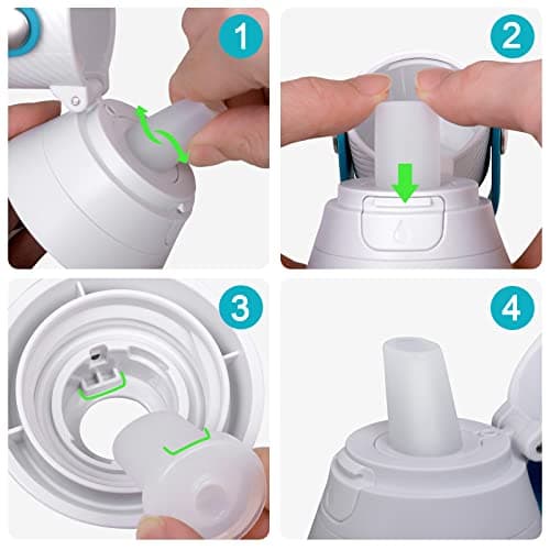 4 Pack Silicone Water Bottle Mouthpiece Replacement for Brita Water Bottle — view 4