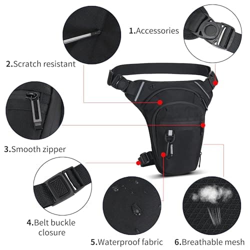 AIRCBC Leg Bag Men Women Multifunctional Thigh Bag Motorcycle — view 4