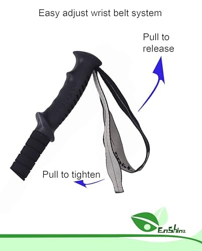 2 X Hikehobby® Antishock With Handle Trekking Walking Hiking Stick Pole (purple) — view 3