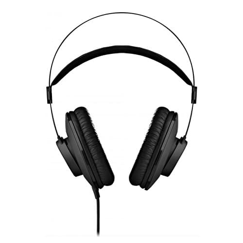 AKG K52 High Performance Closed-Back, Monitoring Studio Headphones, Wired, Lightweight Design, 3.5mm and 1/4" adapters, 3m Cable - Black — view 5