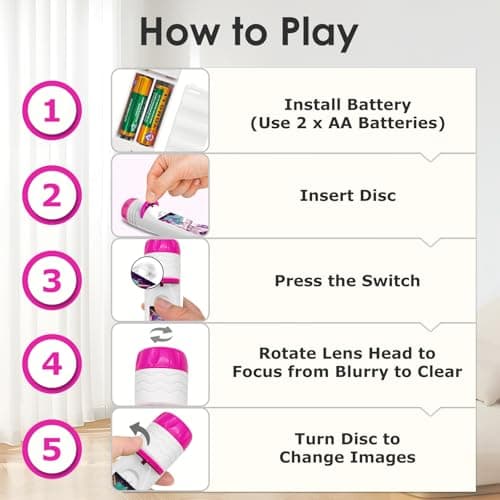 Pup Go Unicorn Torch and Projector for Kids Ages 3 4 5 6 7 8, 24 HD Images — view 5