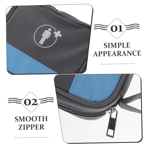 Aid Kit Bag with Compartments, Oxford Cloth Storage Back to School Decor — view 3