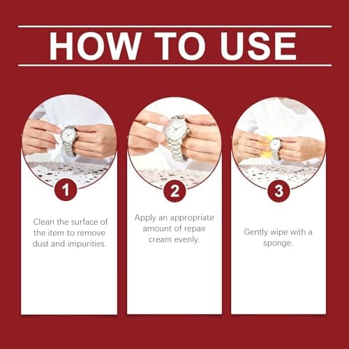 Nebulith Watch Polishing Kit,Premium Polishing and Cleaning Paste,Watch Glass Scratch Remover with Sponge, Watch Cleaning Kit,Strap and Screen Scratch Repair,Stainless Steel Scratch Remover,30g — view 5