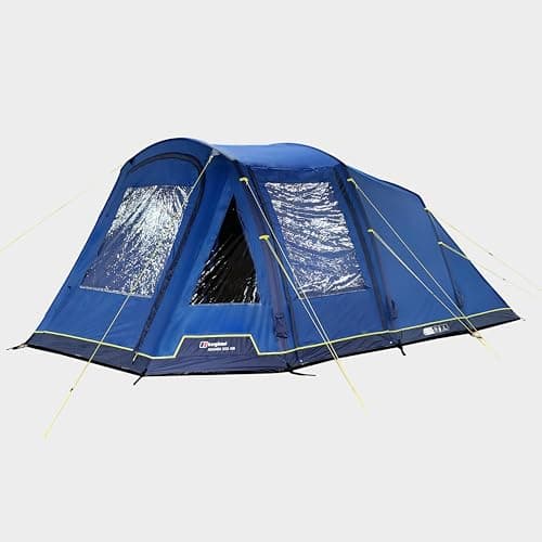 Berghaus Adhara Air 500 Nightfall Tent for 5 People with Darkened Bedrooms, Living Area & Sewn In Groundsheet, 5 Man, Easy to Pitch, Large and Spacious, Family Camping & Festivals, 6000mm HH (Blue) — view 2
