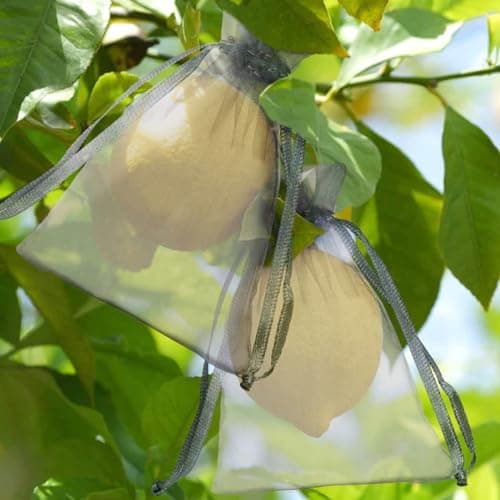 G2PLUS Silver Grey Organza Gift Pouches 10x15 cm: Medium Favor Bags,50 PCS — view 4