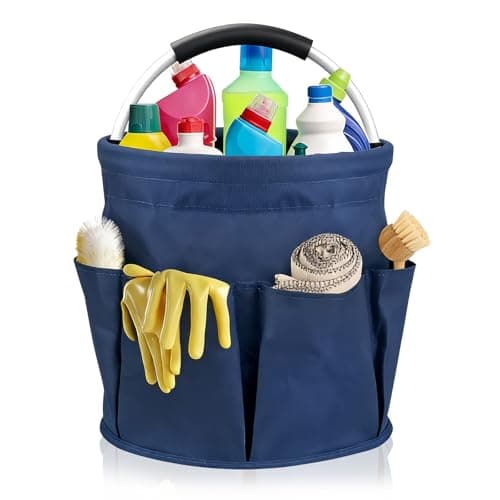 Cleaning Caddy with Handle, Portable Collapsible Bucket Oxford Fabric Caddy