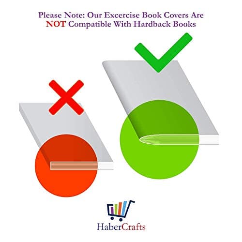 A4 Book Cover Plastic Exercise Book Covers Clear School Notebook Protector Cover Film Transparent Jacket Protective Sleeve Books 30cm x 21cm (A4 Size - Pack of 3) — view 6