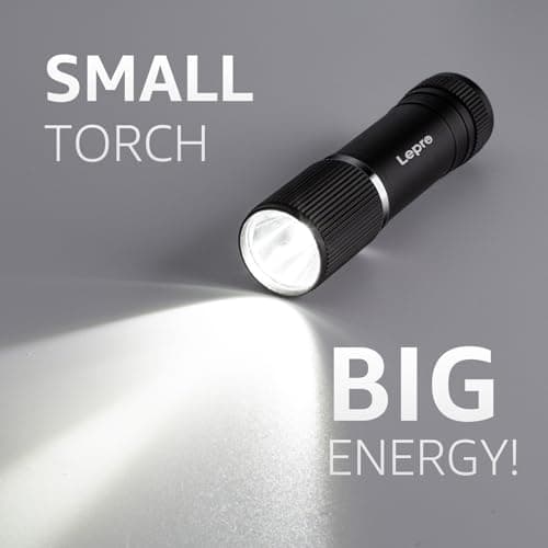 Lepro Small Torches Battery Powered, 2 Pack EDC Torch with Aluminum Body — view 6