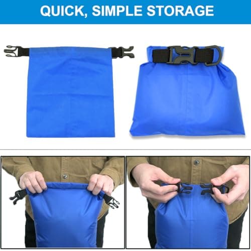 LICQIC Waterproof Dry Bag, Drybag Canoe Bag, 1 Pcs Dark Green, 3.5 Litre — view 3