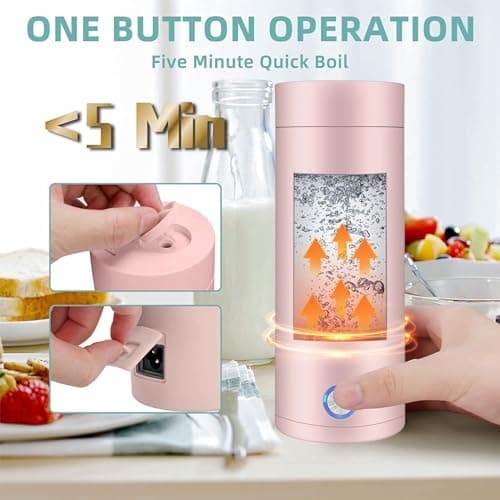 3-in-1 Portable Travel Kettle - Electric Water Heater for Tea, Coffee & Baby Milk, Automatic Shut-off, Food Grade — view 2