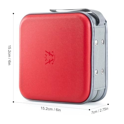 alavisxf xx CD Case, 48 Capacity Hard Plastic Portable CD Organizer Holder — view 2