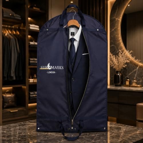 2 X Luxury Travel Long Suit Bags, Foldable Dress Bag, Garment Bags, Breathable Dust Proof Water proof Clothes Covers, Suit Protector with Zip, 150cm X 60cm — view 4