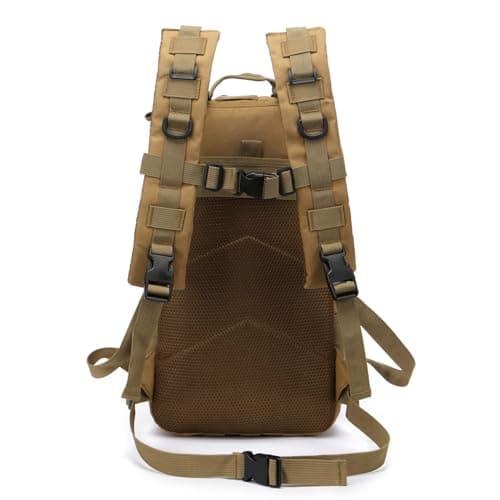 Thuram 20 Liters Durable Nylon Waterproof Fishing Backpack Outdoor Military Tactical Sports Hiking Casual Daypacks (Khaki) — view 6