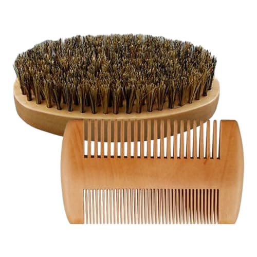 Beard Comb And Brush Set Styling Grooming Shaving Care