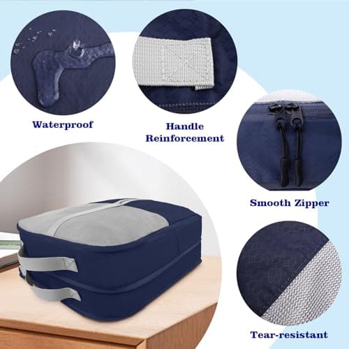 CANBOX Compression Packing Cubes 2 Pcs Set, Expandable Luggage Organizers — view 4