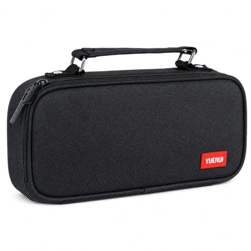 Pencil Case for Boys, Large Capacity Pen Pouch with Compartments (black)