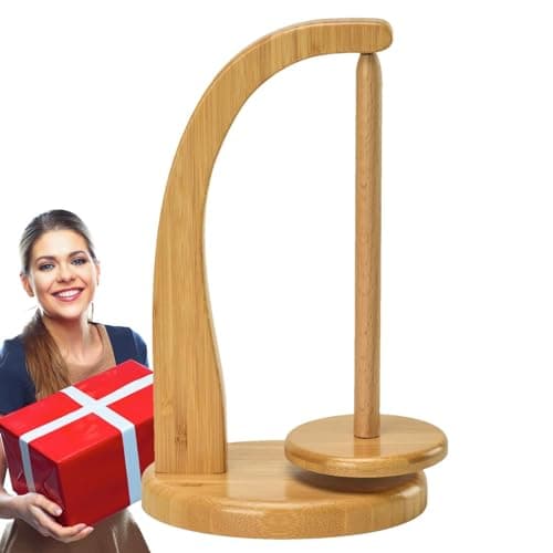 Magnetic Yarn Ball Holder, Wooden Yarn Spinner, Revolving Wool Ball Holder Magnetic Crochet Knitting Yarn Feeder, Portable Rotating Yarn Dispenser, Yarn Stand Organizer for Crocheting Knitting Lovers — view 6