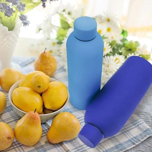 16 Pack Stainless Steel Insulated Water Bottle 17oz Blank Double Wall Vacuum Thermal Sports Bottle Personalized Metal Water Bottles Bulk for Travel Team Gift, Office — view 4