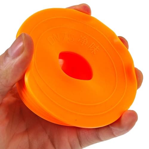 CVUTOVO Core Plug Anti-Odor Sink Drain Pipe Adapter for Bathroom Washing Machine Floor Drain Orange Silicone Resistant to Aging — view 4