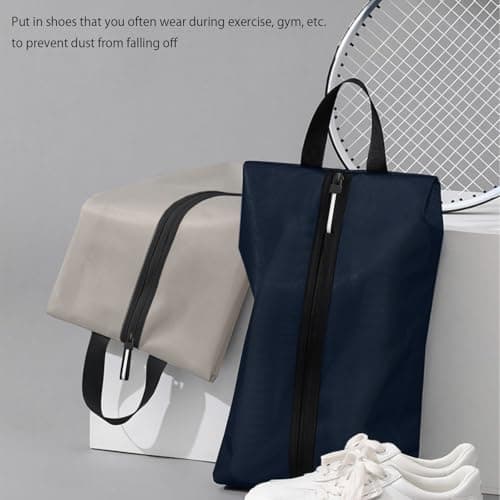 Shoe Bag for Travel, Oxford Fabric Shoe Pouch Odor-Absorbing Waterproof Multi-Purpose Shoe Storage for Golf, Dance, Gym, Travel Organizer or Dust Cover (2, Dark Blue) — view 4