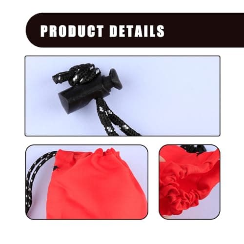Hopzab 3 Pcs Drawstring Waterproof Storage Bags, Foldable Travel Pouch, Portable Nylon Organizer for Beach, Outdoor, Cosmetics, Small Items, Travel Accessories — view 3