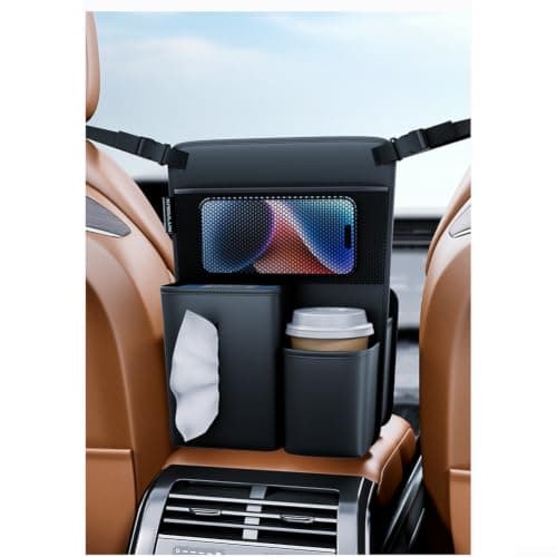 Hanging Car Organizer Leather 32x22cm Multi-Pocket — view 6