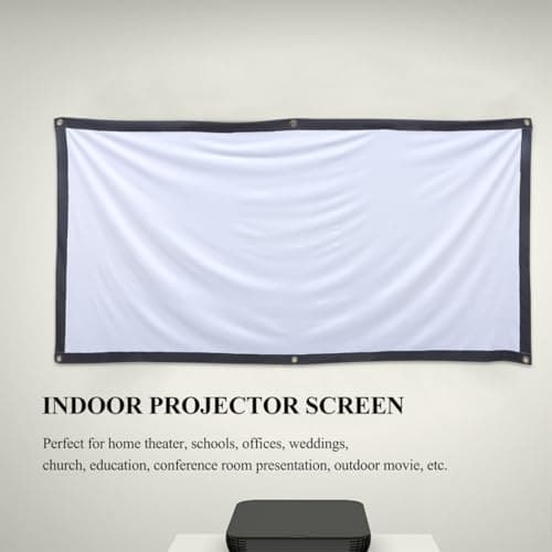 Polyester Travel Projector Screen White 84 Inch 16: 9 Foldable — view 5