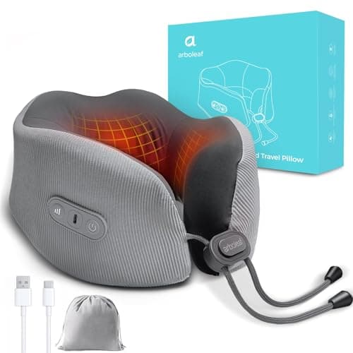 arboleaf Neck Pillow with Heat, Rechargeable Neck Warmer for Pain Relief