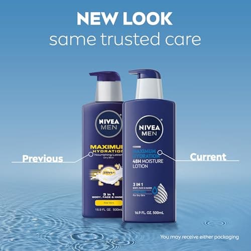 Nivea For Men Maximum Hydration Nourising Lotion for Dry Skin, 16.9 Ounce — view 2